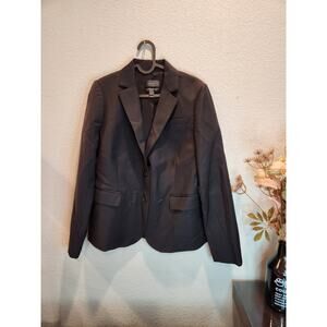 J.crew Italian Wool Blazer Black Tollegno 1900 super 120's wool‎ size 8